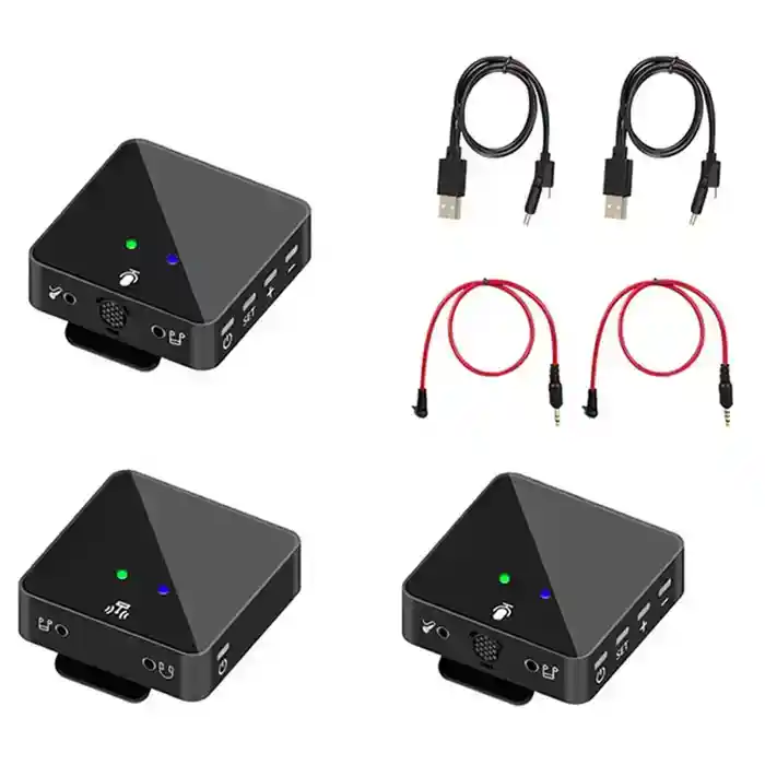 SK750 Wireless Lavalier  Microphone  for Phone DSLR Camera Smartphone 2.4GHz Wireless Mic Recording for Vlog